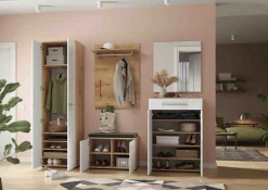 Garderobekast Elvas Eiken Wit^Huisenthuis