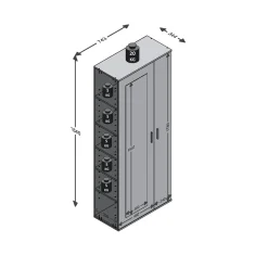 Garderobekast Fenja 2 Wit^Huisenthuis New