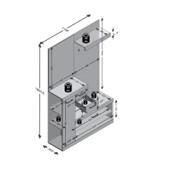 Garderobekast Hermes Matera Artisan Eiken^Huisenthuis Hot