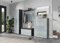 Garderobekast Mercurius Grafiet Grijs^Huisenthuis Clearance