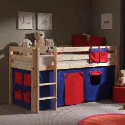 Gordijn Charlie Blauw/Rood^Huisenthuis New