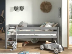 Halfhoogslaper Charlie Grenen 90×200 cm – Met ladder^Huisenthuis Best