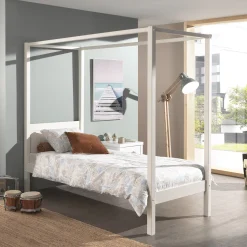 Hemelbed Charlie Wit 90×200 cm^Huisenthuis