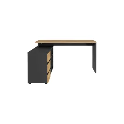 Hoekbureau Rio Grafiet Eiken^Huisenthuis Discount