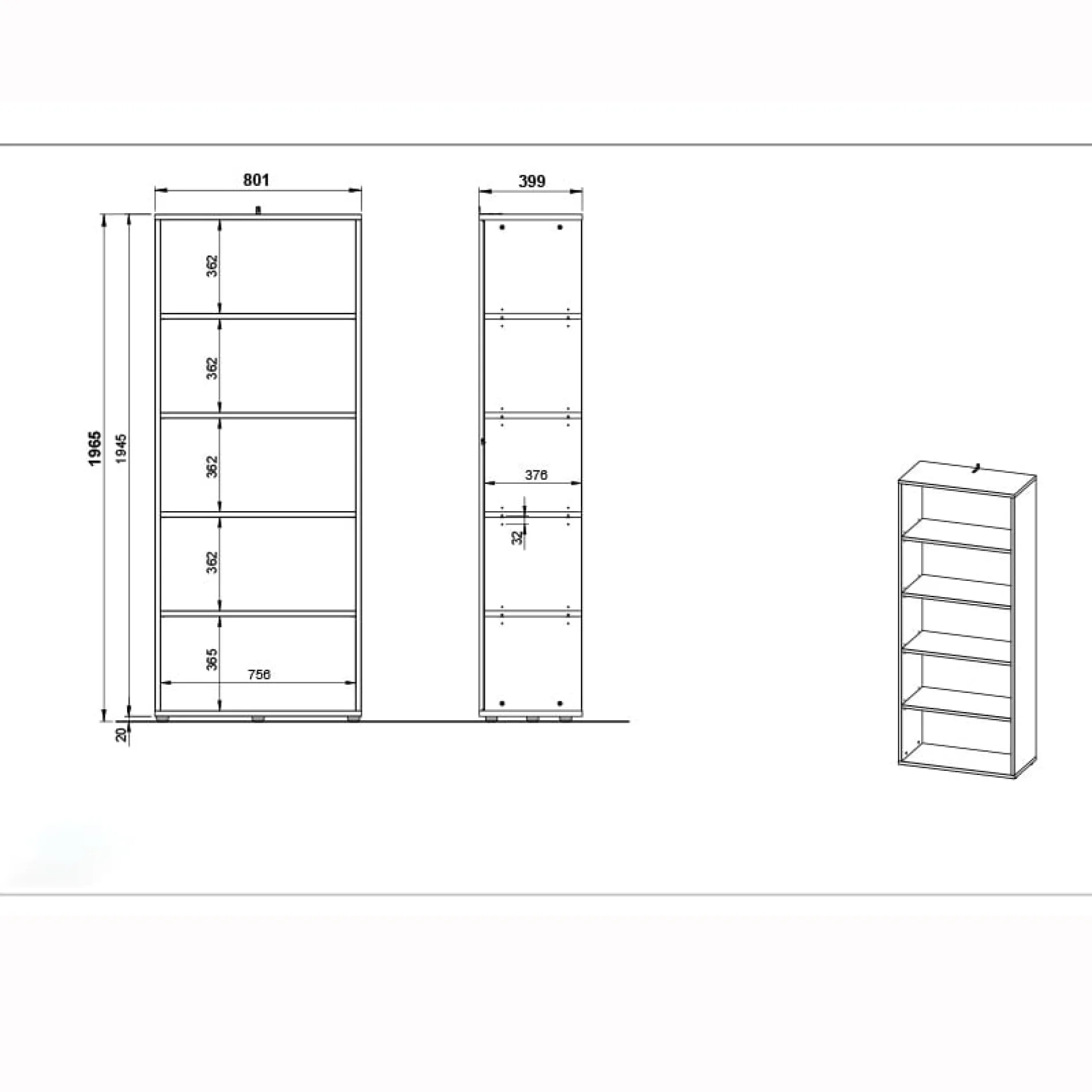 Hoge brede kantoorkast Ergonoma Eiken^Huisenthuis Clearance