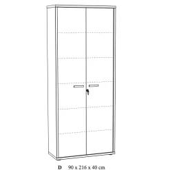 Hoge dichte kantoorkast Edison^Huisenthuis Online