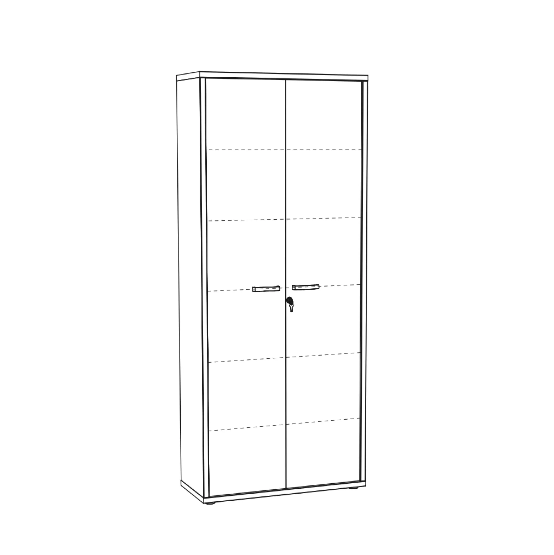 Hoge dichte kantoorkast Roland^Huisenthuis Hot