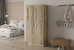 Hoge dichte kast Edwin Sonoma 75x36x148 cm^Huisenthuis New