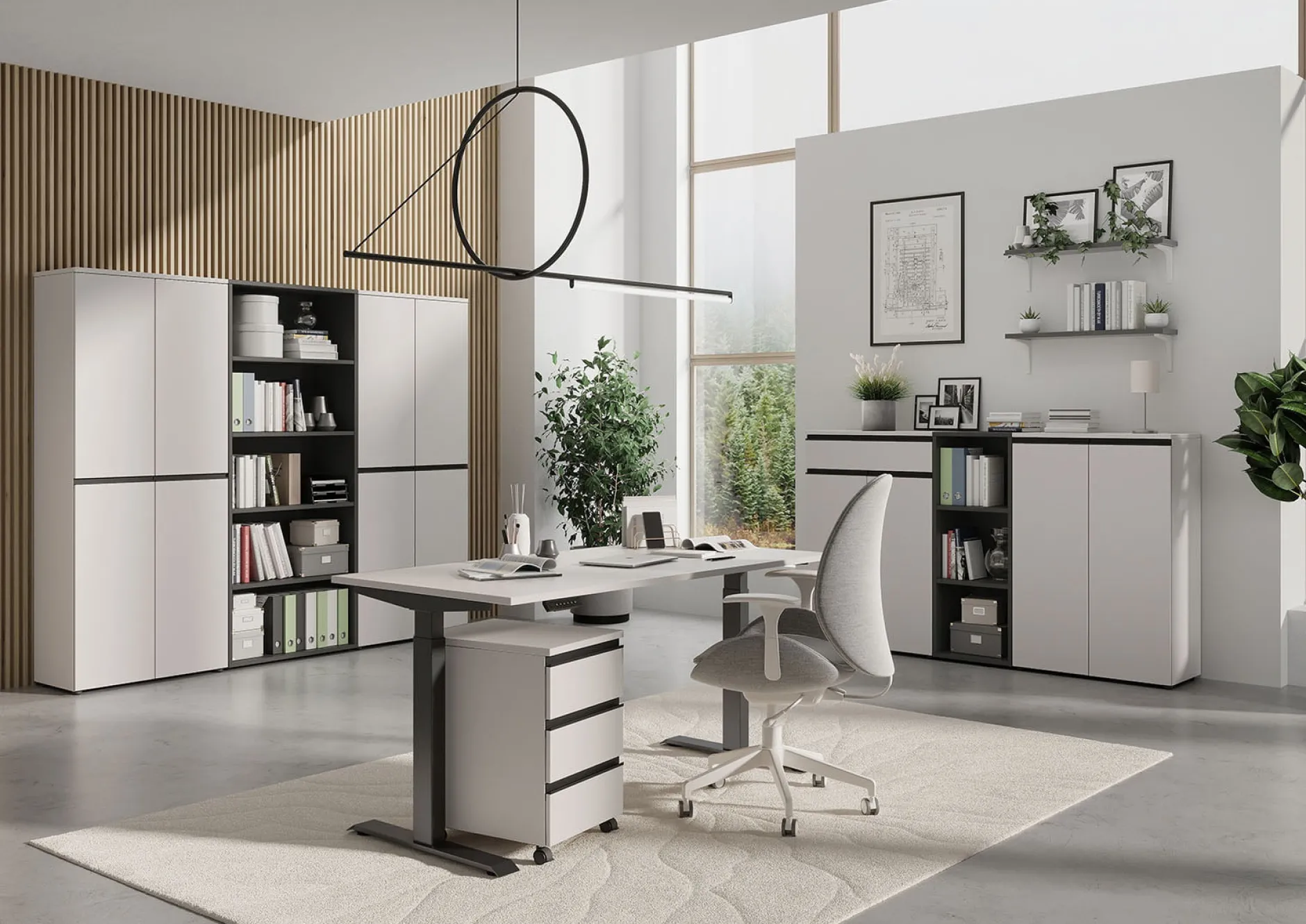 Hoge kantoorkast Chicago 197 cm^Huisenthuis Sale