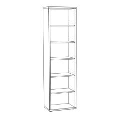 Hoge open kantoorkast Roland^Huisenthuis New