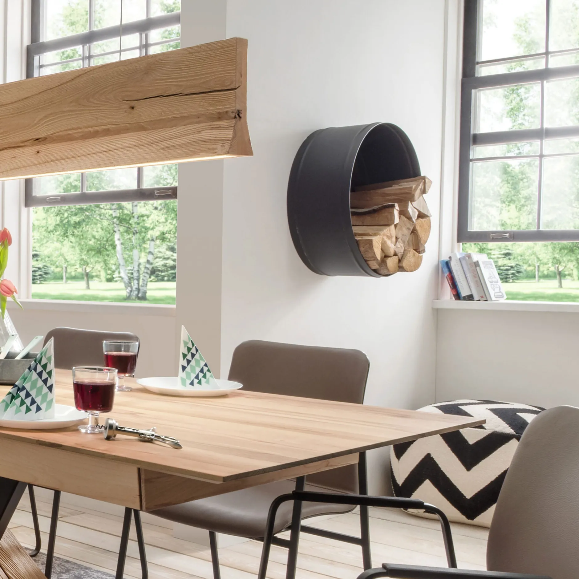 Houtbox Fire ZR-6^Huisenthuis Outlet