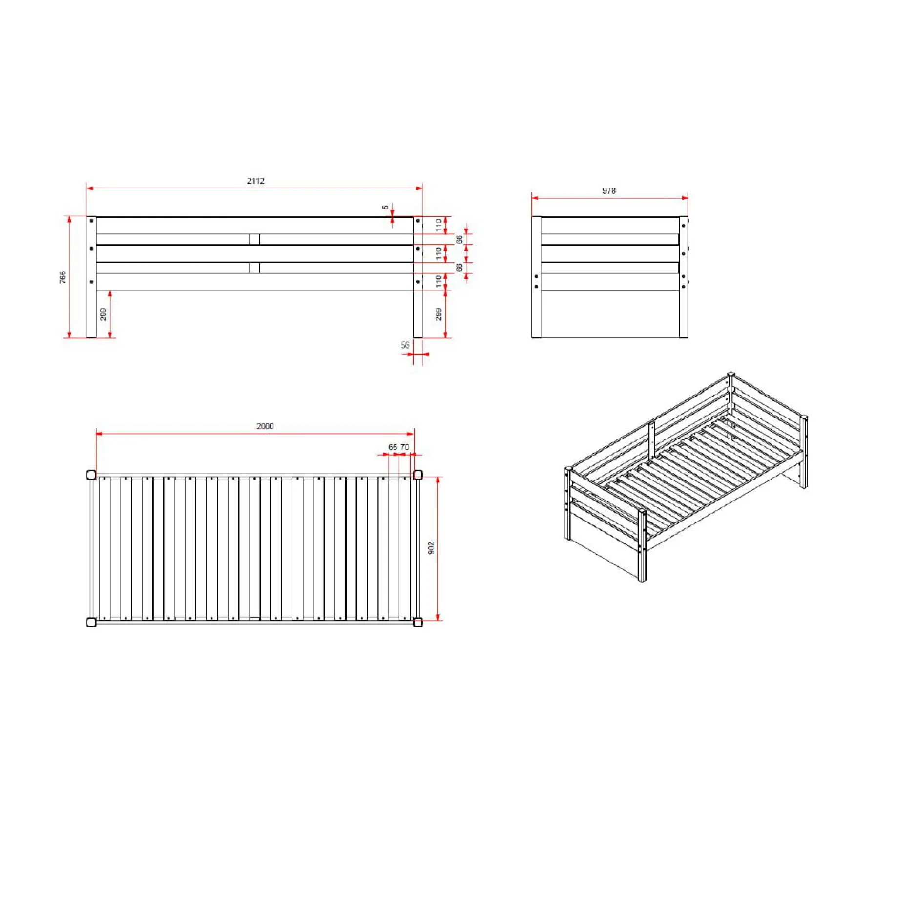 Kajuitbed Arne Wit^Huisenthuis Outlet