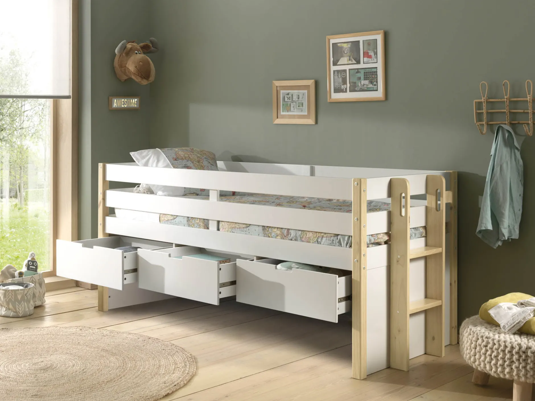 Kajuitbed Arne Wit – Met laden^Huisenthuis New