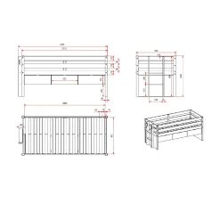 Kajuitbed Arne Wit – Met laden^Huisenthuis New