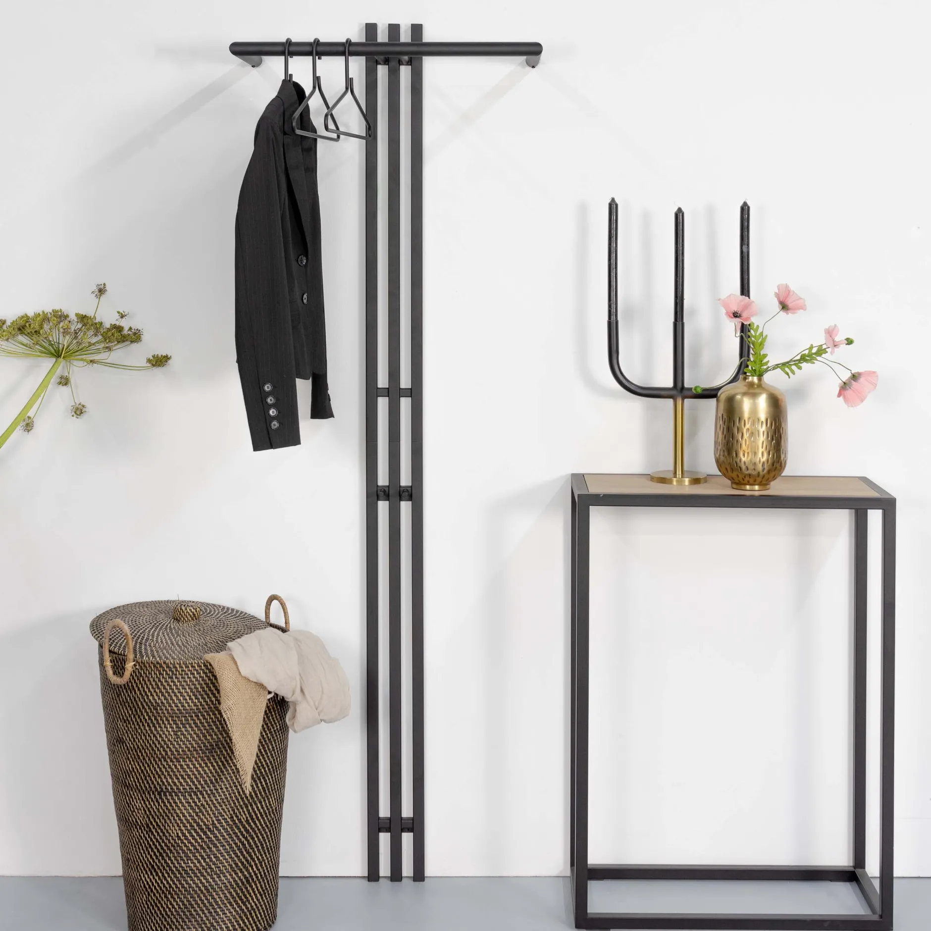 Kapstok Bente Zwart Hoog^Huisenthuis Discount