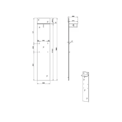 Kapstokpaneel Aphrodite Grafiet Grijs^Huisenthuis Sale