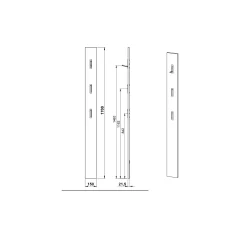 Kapstokpaneel Miles Grijs^Huisenthuis Best