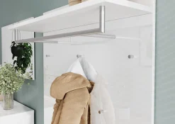 Kapstokpaneel Montreal Wit^Huisenthuis Outlet