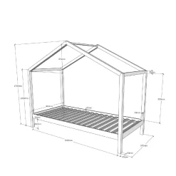 Kinderbed Bibi 1^Huisenthuis Hot