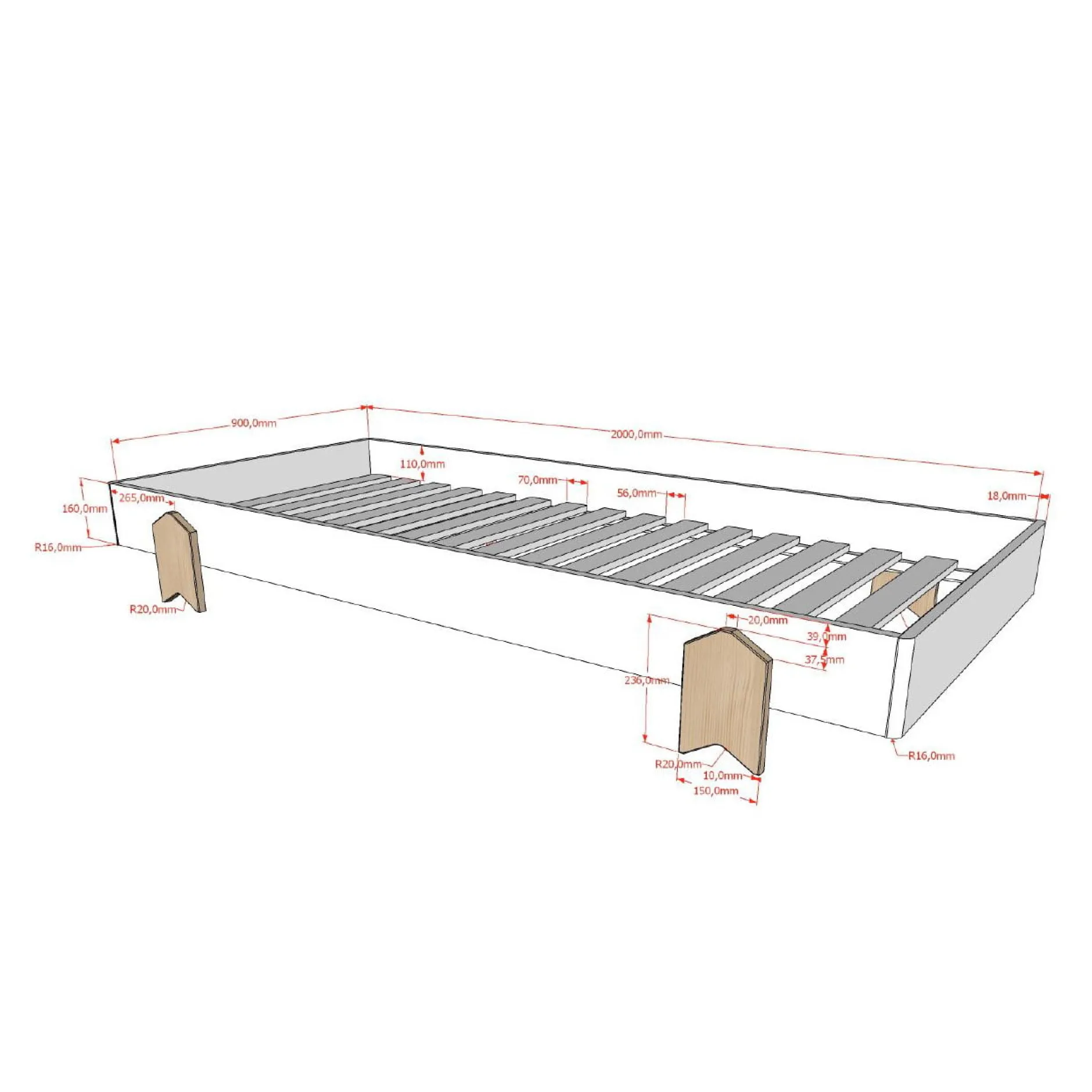 Kinderbed Ted^Huisenthuis Hot