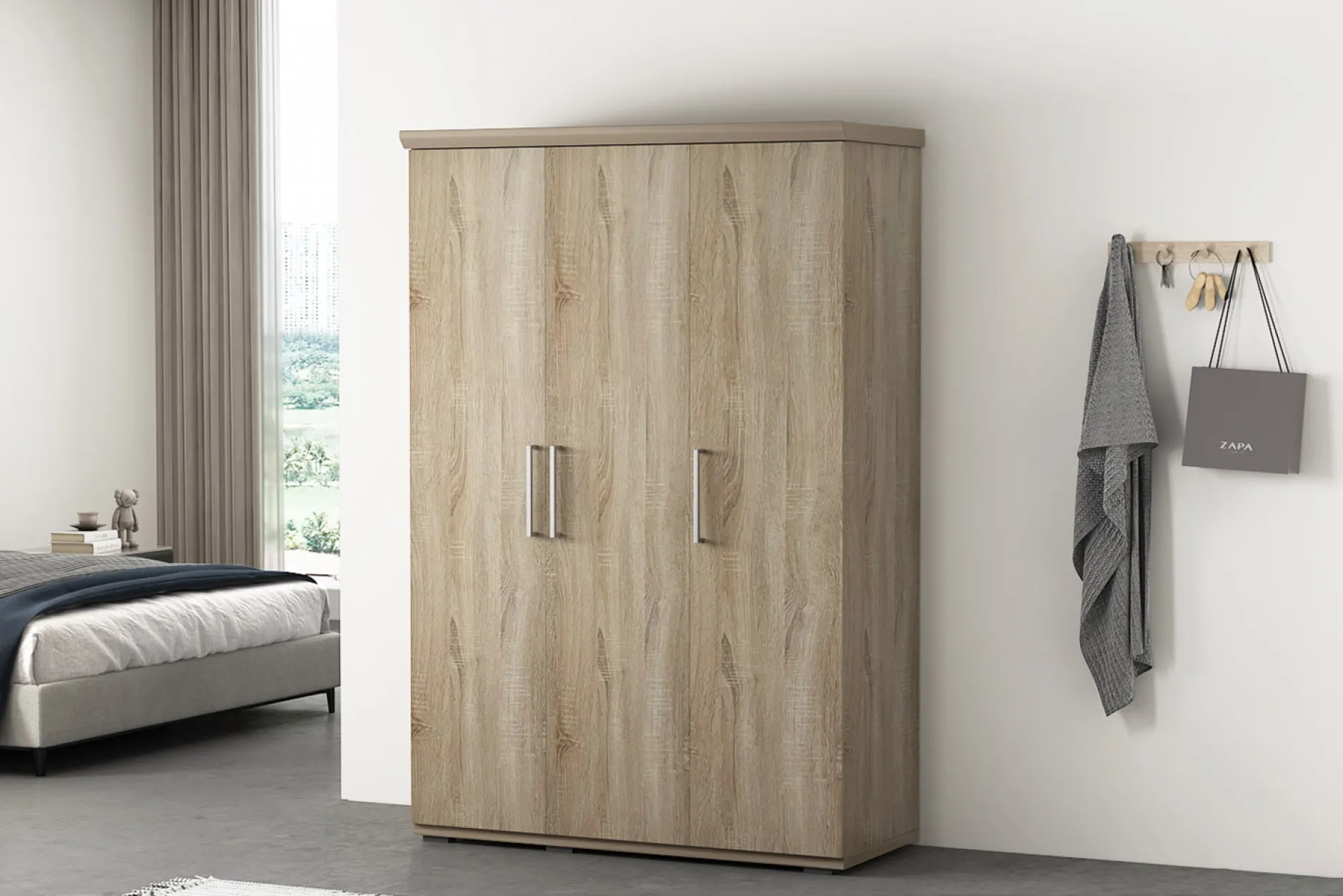 Kledingkast Bruno 3-deurs^Huisenthuis New