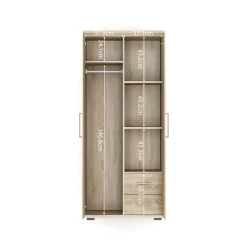 Kledingkast Bruno 2-deurs^Huisenthuis Clearance