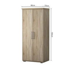 Kledingkast Bruno 2-deurs^Huisenthuis Clearance