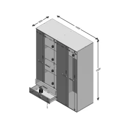 Kledingkast Lando Zandeiken^Huisenthuis Hot