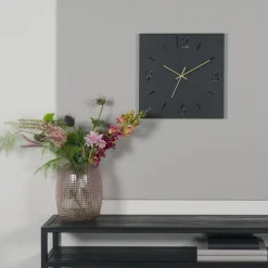 Klok Ot Zwart 40 cm^Huisenthuis Outlet