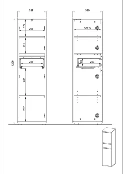 Kolomkast Pula 121 cm^Huisenthuis