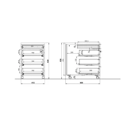 Ladeblok met slot Galileo^Huisenthuis