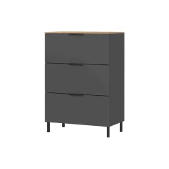 Ladekast Amalfi Grafiet-Eiken^Huisenthuis Discount