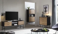 Ladekast Madeira Eiken-Zwart^Huisenthuis Outlet