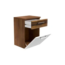 Lage badkamerkast Ilse Antraciet Walnoot^Huisenthuis New