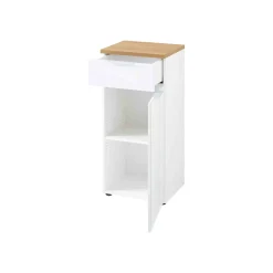 Lage badkamerkast Palma Eiken Wit 86 cm^Huisenthuis Discount
