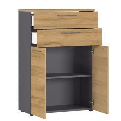 Lage dichte kantoorkast laden Ergonoma Eiken^Huisenthuis New