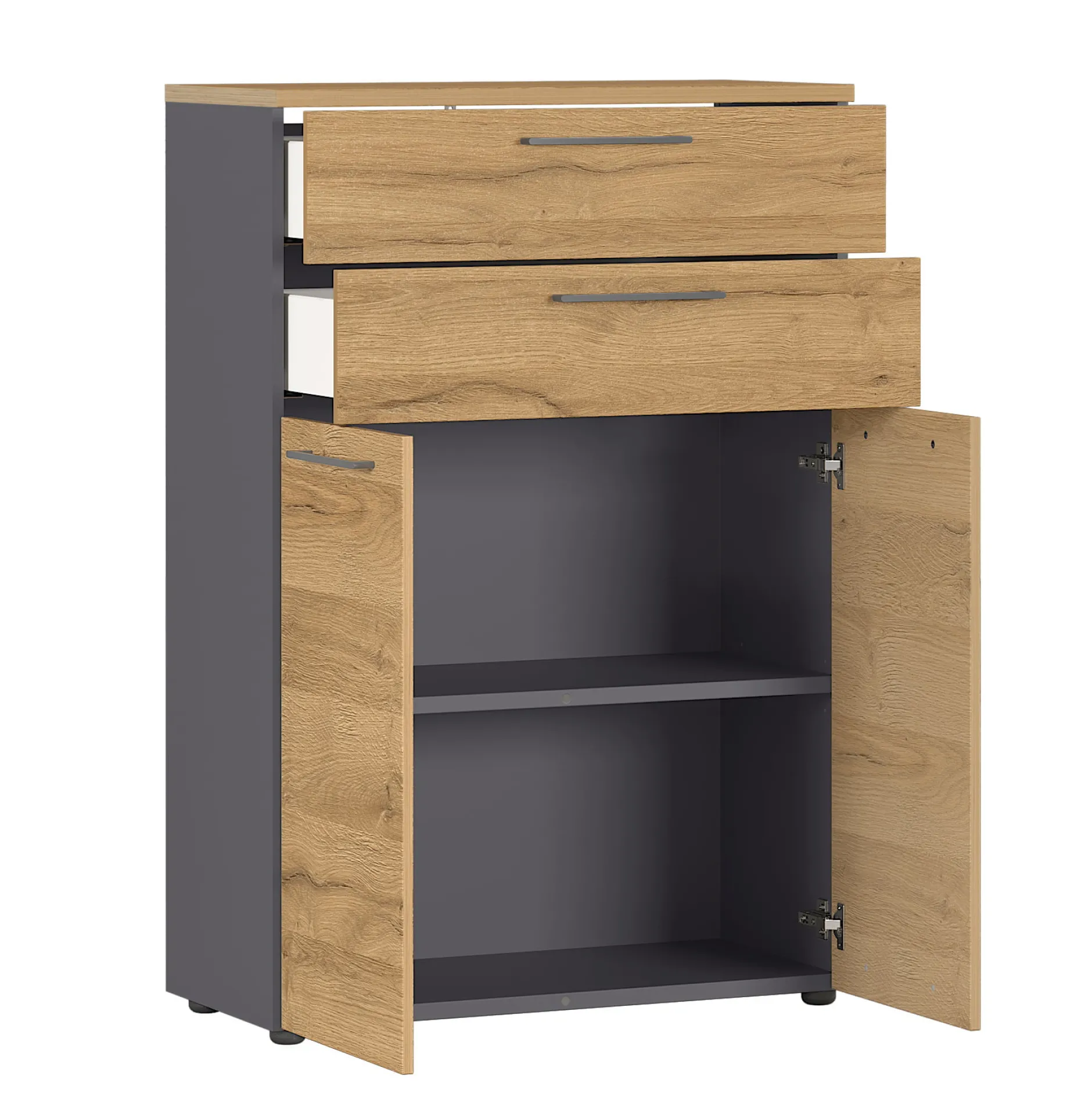 Lage dichte kantoorkast laden Ergonoma Eiken^Huisenthuis New