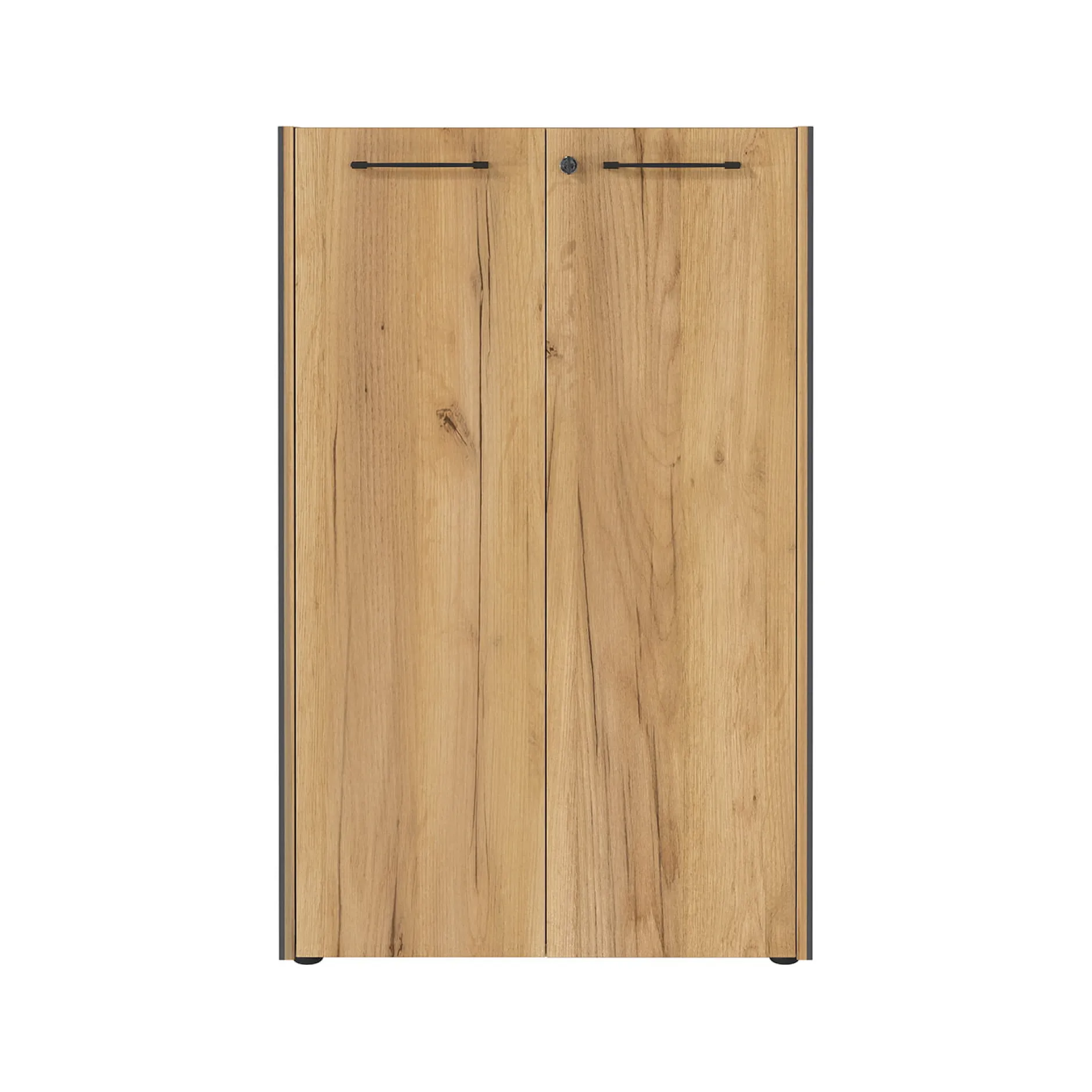 Lage dichte kantoorkast Pytheas Grafiet Eiken^Huisenthuis