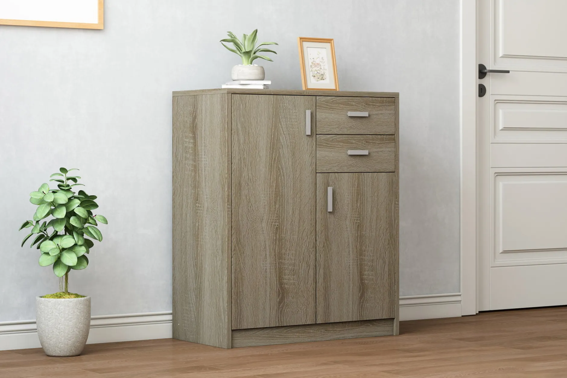 Lage dichte kast Edwin Sonoma 72x36x84 cm – 2^Huisenthuis Clearance