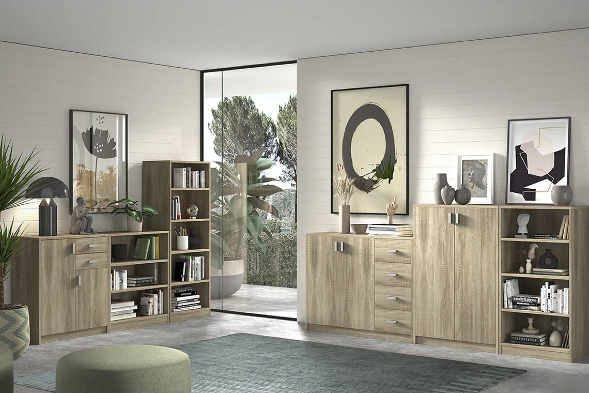 Lage dichte kast Edwin Sonoma 72x36x84 cm – 2^Huisenthuis Clearance