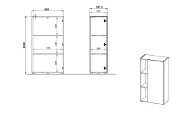 Lage kantoorkast Orlando 110 cm^Huisenthuis Outlet