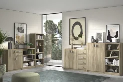 Lage open kast Edwin Sonoma 55x36x110 cm^Huisenthuis Outlet