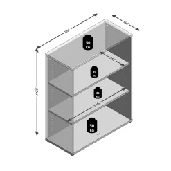 Lage open kast Nereus 90 cm^Huisenthuis Sale