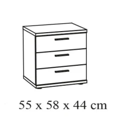 Nachtkastje Andante-W^Huisenthuis Best