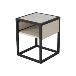 Nachtkastje Aurora Eiken Wit Zand^Huisenthuis Clearance