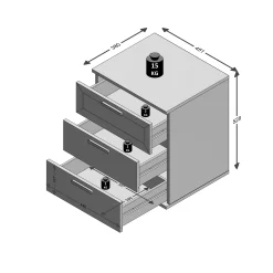Nachtkastje Jasmijn^Huisenthuis Discount