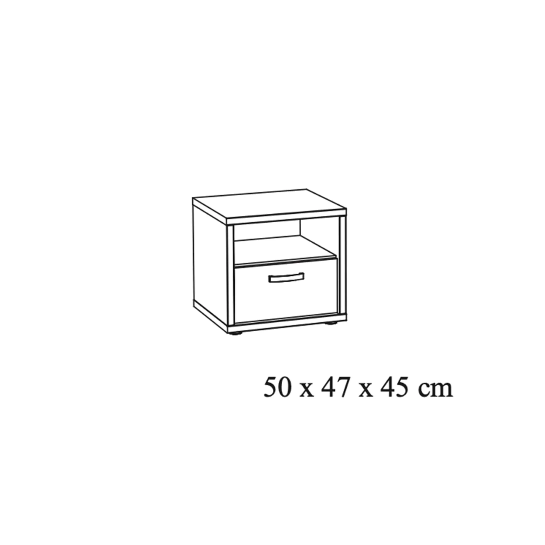 Nachtkastje Mekong Eiken^Huisenthuis Online