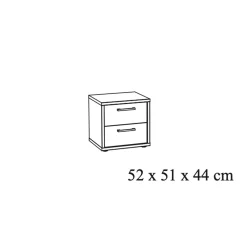 Nachtkastje Yumi Eiken^Huisenthuis New