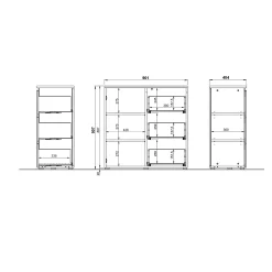 Opbergkast Alec Grijs^Huisenthuis