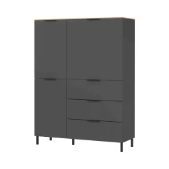 Opbergkast Amalfi Grafiet-Eiken L^Huisenthuis Hot